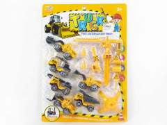 Pull Back Construction Truck Set（6in1)