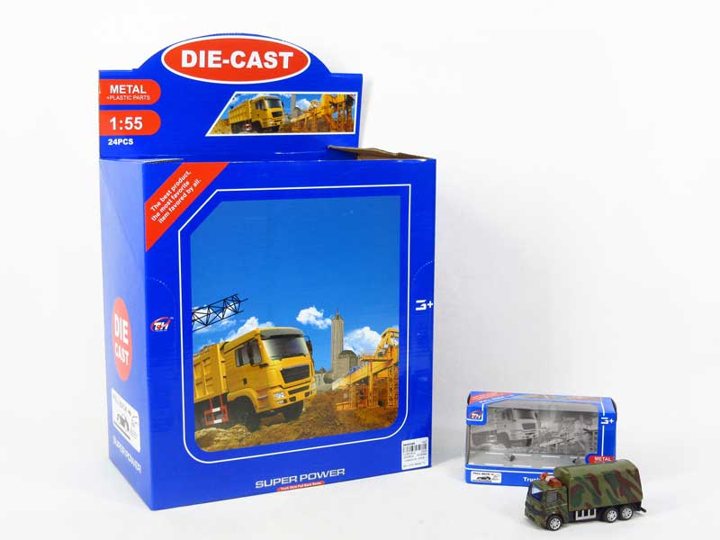 1:55 Die Cast Car Pull Back(24in1) toys