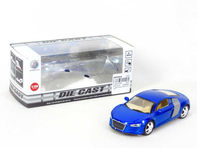 1:36 Die Cast Car Pull Back W/L_M(3C) toys