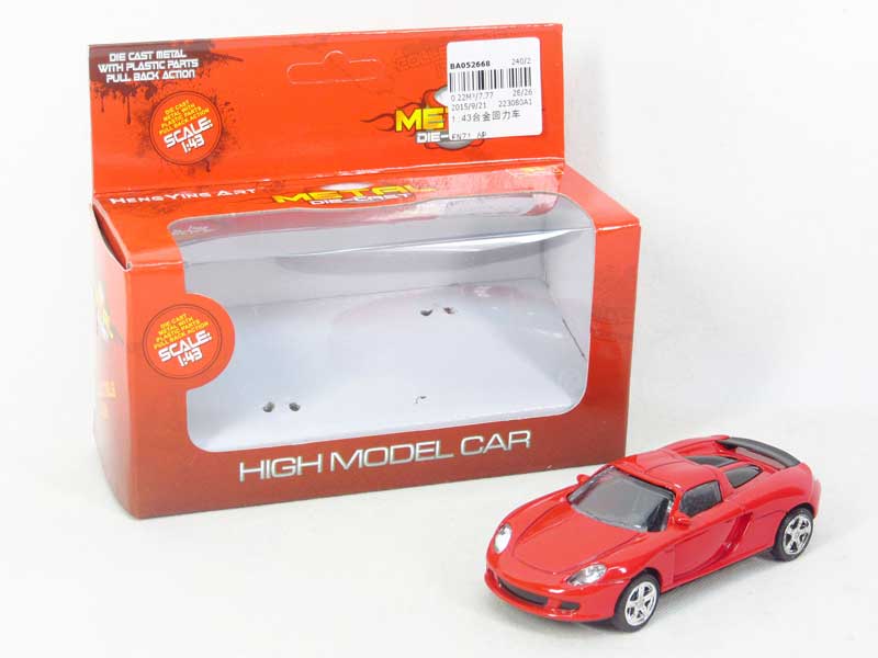 1:48 Die Cast Car Pull Back toys