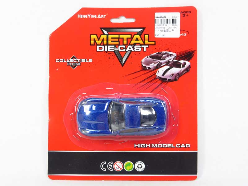 1:43 Die Cast Car Pull Back toys