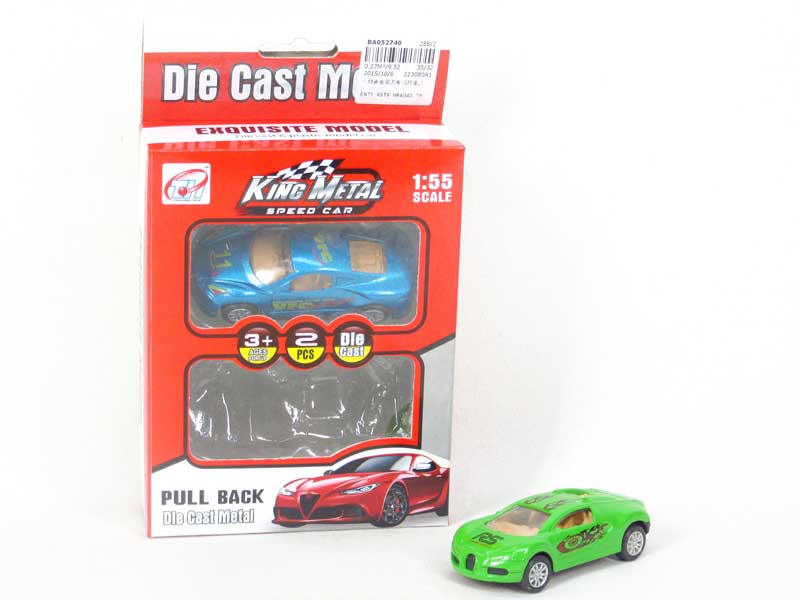 1:55 Die Cast Car Pull Back(2in1) toys