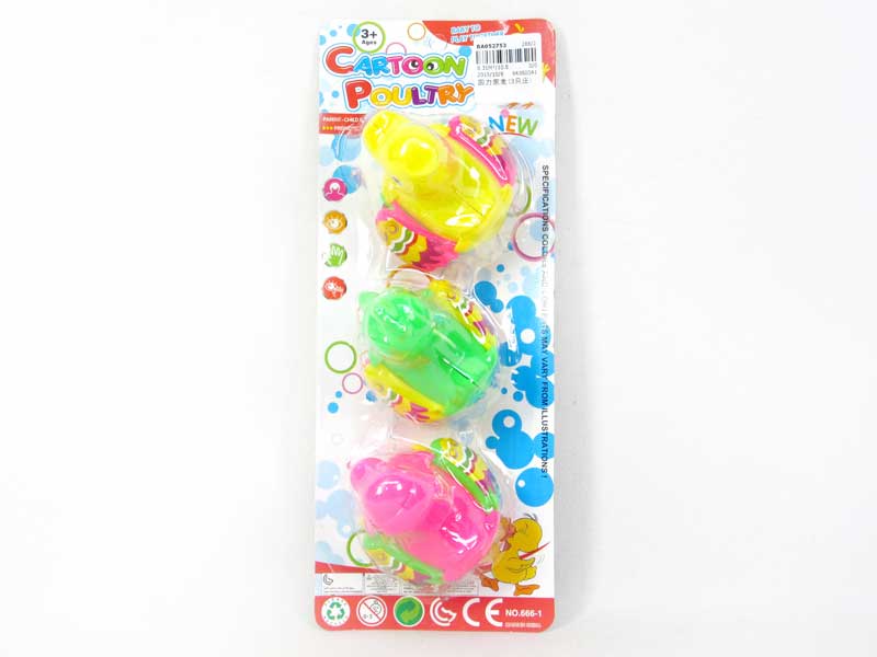 Pull Back Poutry(3in1) toys