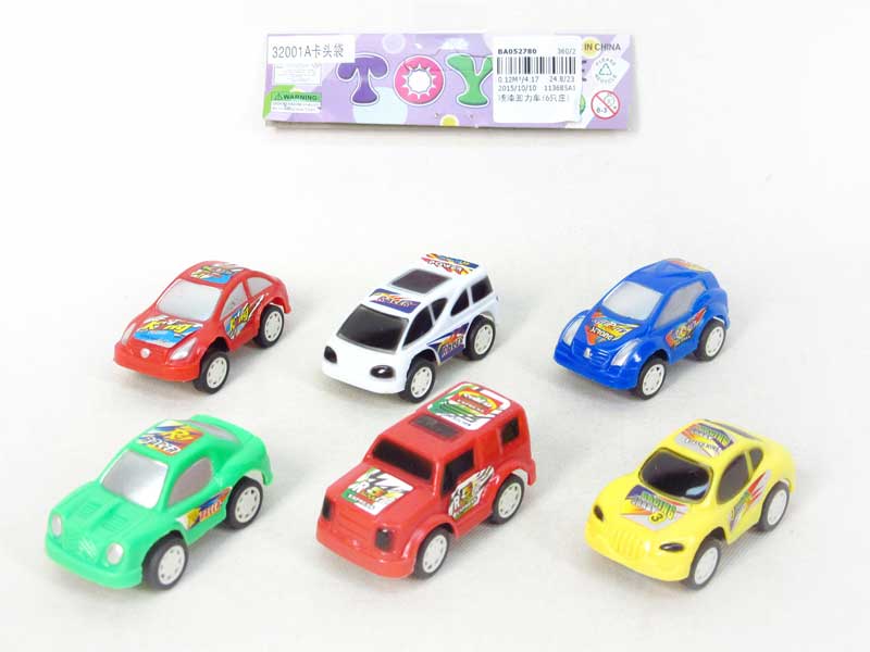 Pull Back Car(6in1] toys