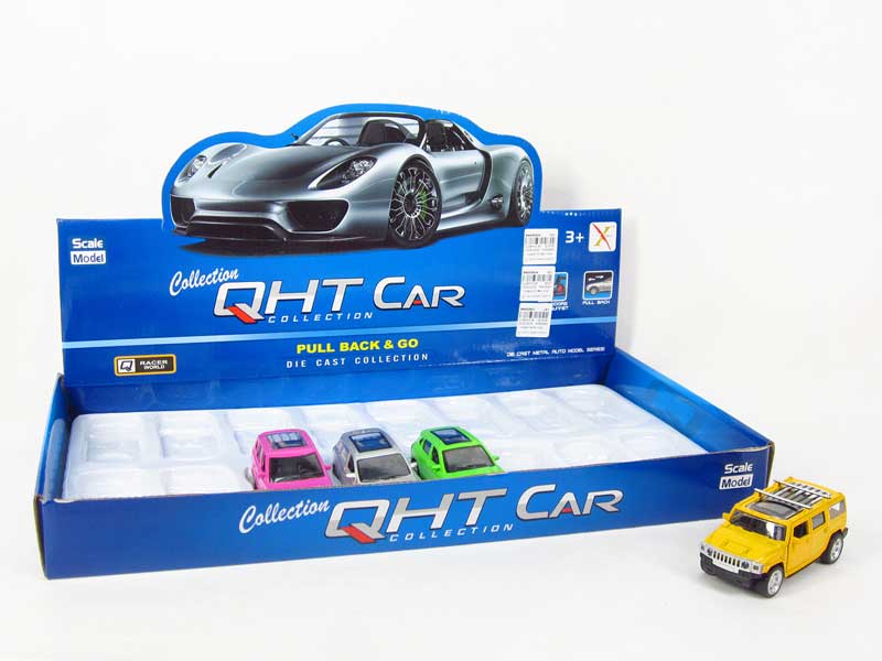 1:39 Die Cast Sports Car Pull Back(16in1) toys