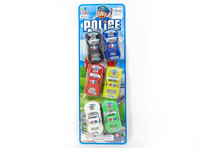 Pull Back Police Car(6in1) toys