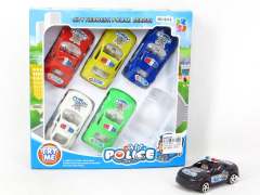 Pull Back Police Car(6in1)
