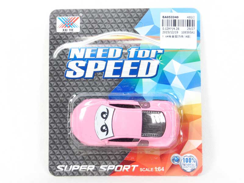 1:64 Die Cast Car Pull Back(4S) toys