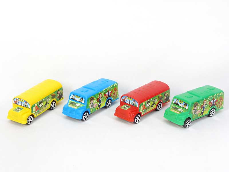 Pull Back School Bus(4C) toys