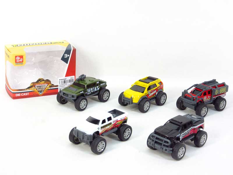 Die Cast Cross-country Car Pull Back(6S) toys