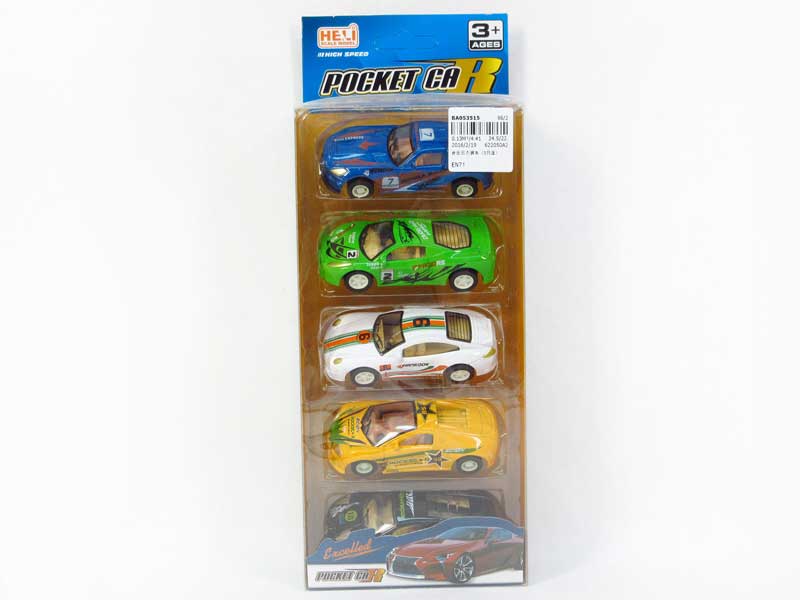 Die Cast Racing Car Pull Back(5in1) toys
