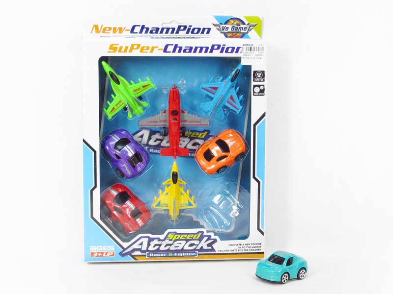 Pull Back Airplane & Pull Back Car（8in1） toys