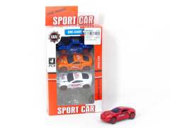 Die Cast Sports Car Pull Back(4in1)