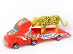 Pull Back Truck Tow Animal(4C)