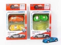 Die Cast Sports Car Pull Back(2in1)