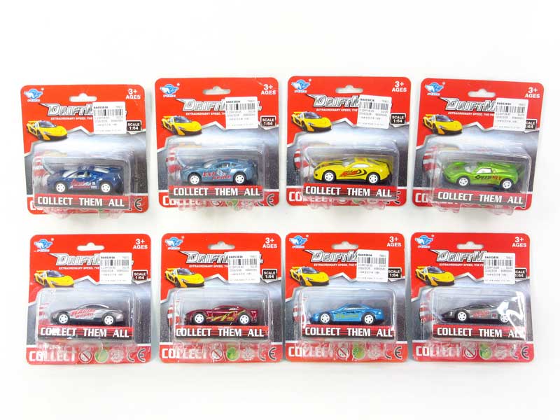 1:64 Die Cast Car Pull Back(8S) toys