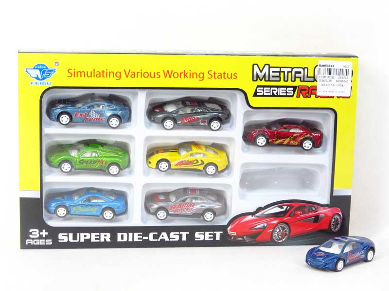 1:64 Die Cast Car Pull Back(8in1) toys