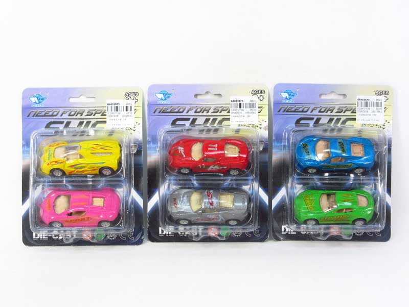 1:50 Die Cast Car Pull Back(3S) toys