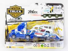 Pull Back Truck Tow Bus(4C)
