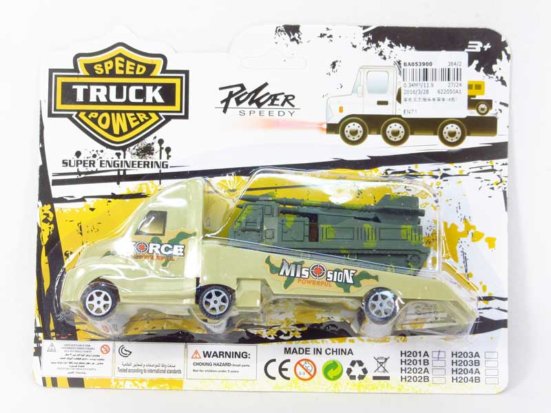 Pull Back Truck Tow Car(4C) toys