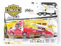 Pull Back Truck Tow Bus(4C)