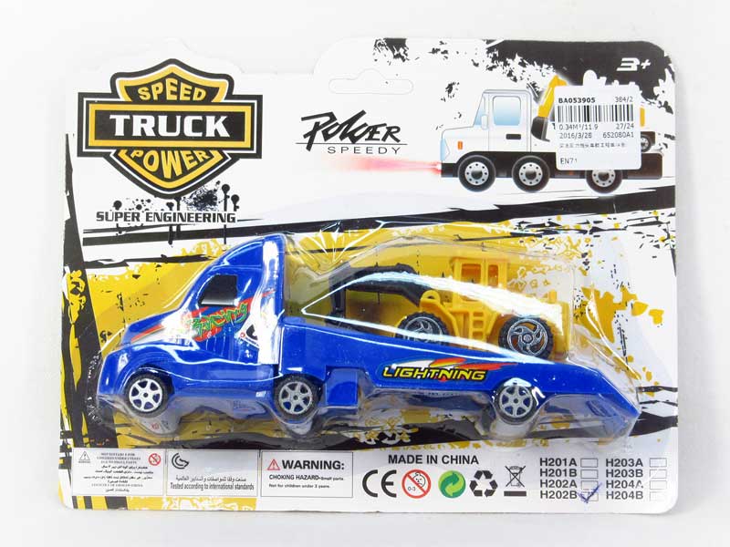 Pull Back Truck Tow Construction Truck(4C) toys