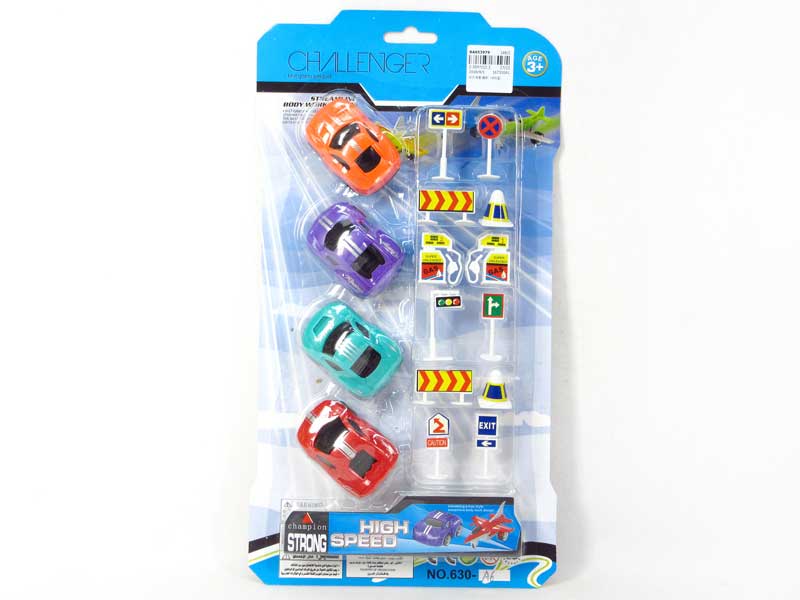 Pull Back Car & Guide(4in1) toys