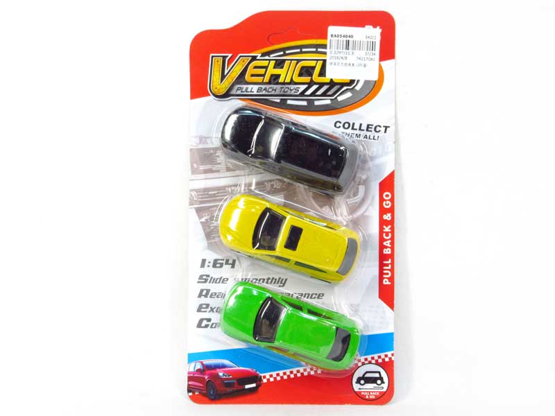 Pull Back Car(3in1） toys