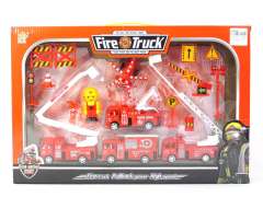 Pull Back Fire Engine(4in1)