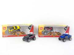 Die Cast Cross-country Car Pull Back(2in1)