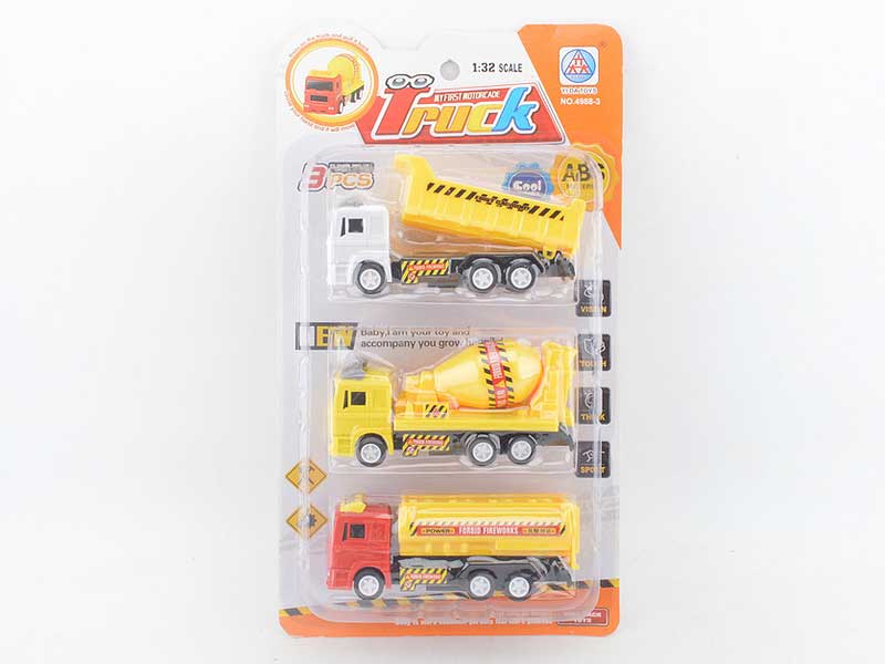 Pull Back Construction Truck(3in1) toys