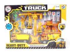 Pull Back Construction Truck Set(2S)