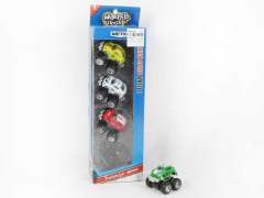 Die Cast Cross-country Car Pull Back(4in1)