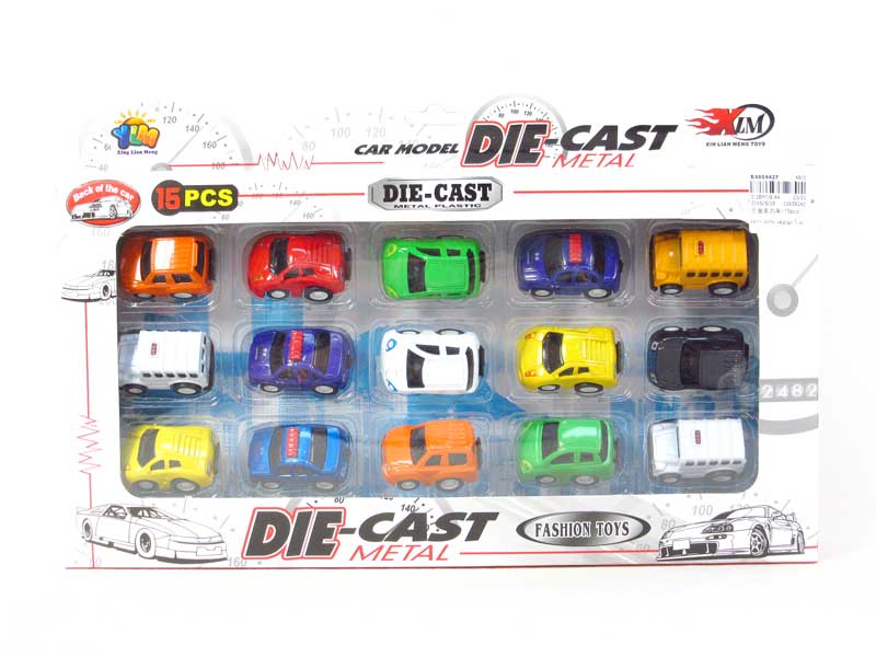 Die Cast Car Pull Back(15pcs) toys