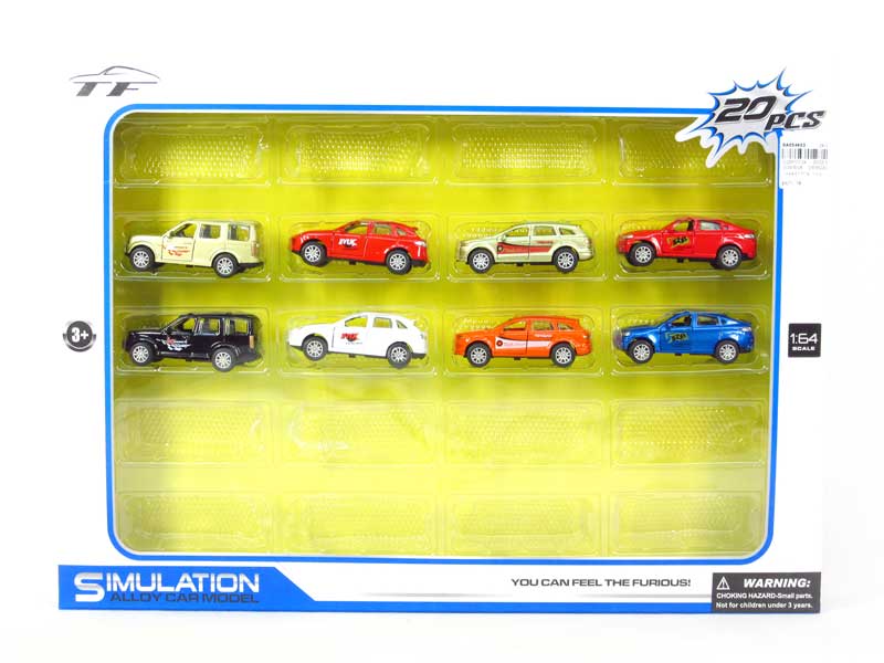 1:64 Die Cast Car Pull Back(20in1) toys