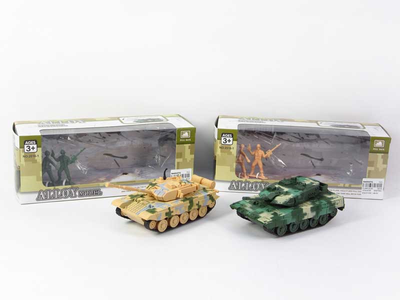 Die Cast Tank Pull Back(4S2C) toys