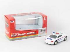 1:50 Die Cast Police Car Pull Back(4S)
