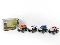 1:64 Die Cast Cross-country Car Pull Back(4S)