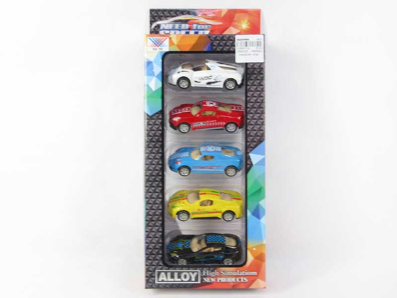 1:50 Die Cast Car Pull Back(5in1) toys