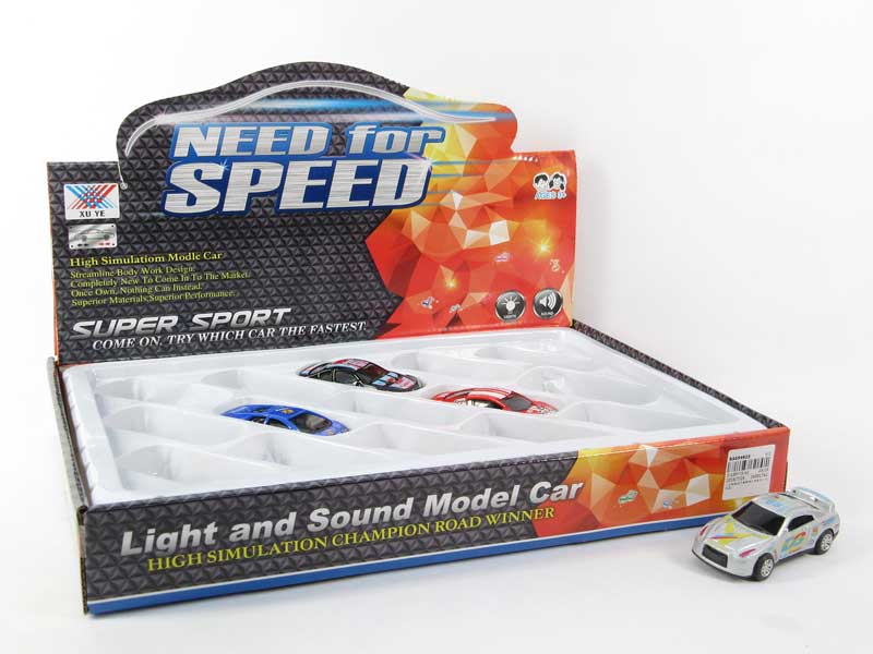 1:50 Die Cast Racing Car Pull Back W/L_M(15in1) toys