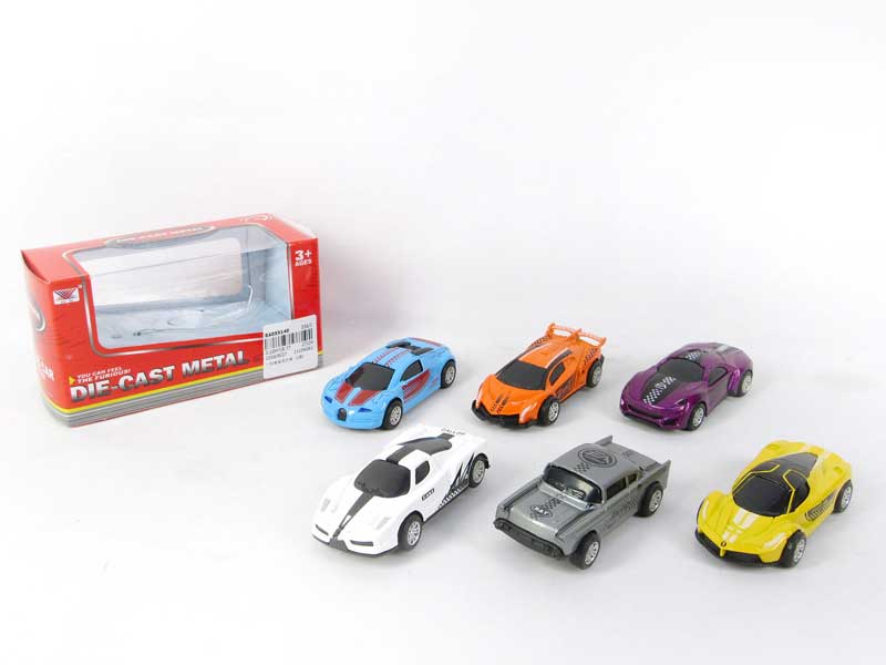 1:50 Die Cast Car Pull Back(6S) toys