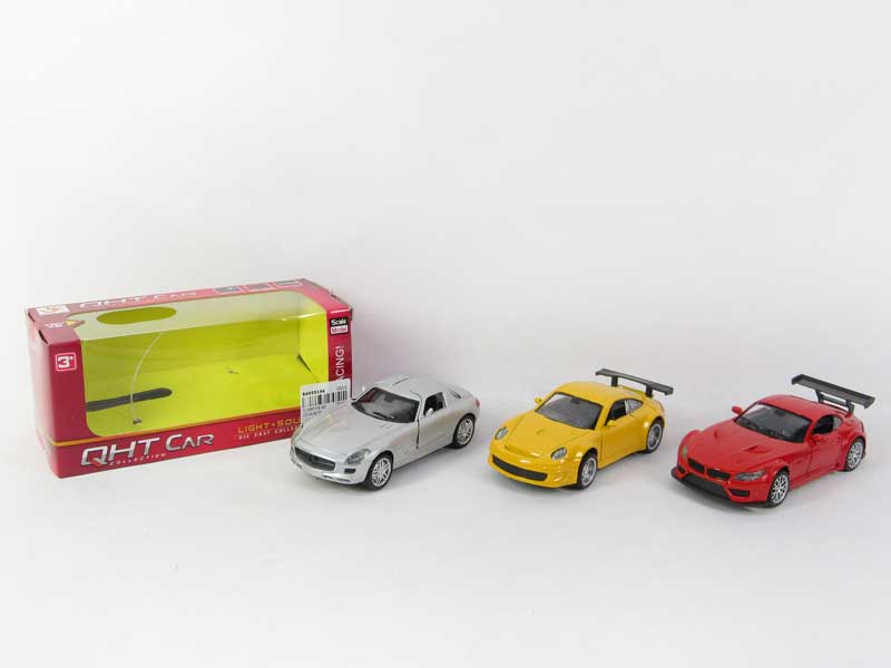 1:33 Die Cast Sports Car Pull Back W/L_S(3S) toys