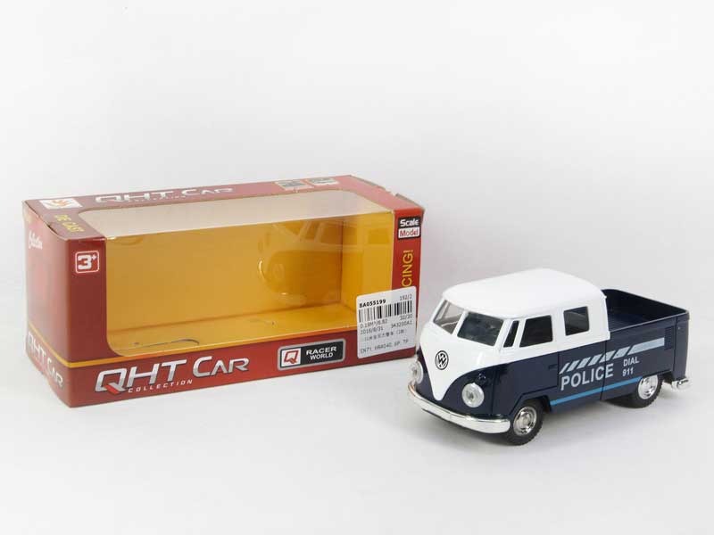 1:32 Die Cast Police Car Pull Back(2S) toys