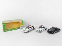 1:34 Die Cast Police Car Pull Back(4S)