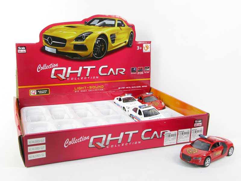 1:34 Die Cast Car Pull Back W/L_S(12in1) toys