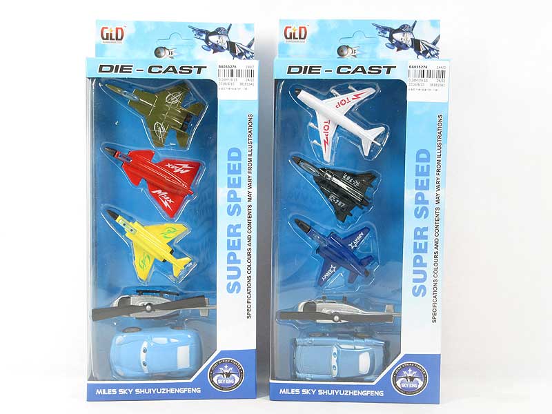 Die Cast Car Pull Back & Die Cast Airplan(2S) toys