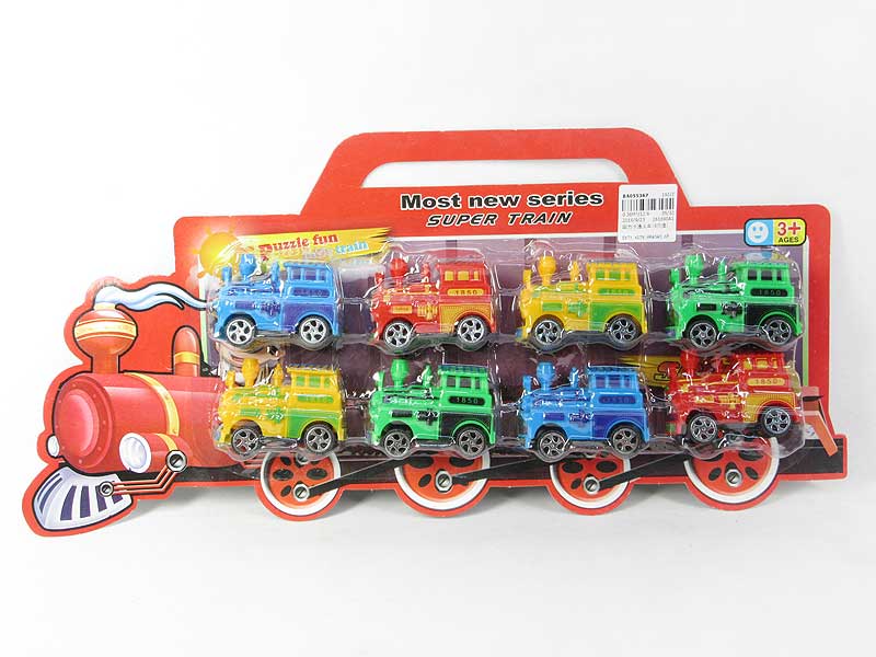 Pull Back Train(8in1) toys