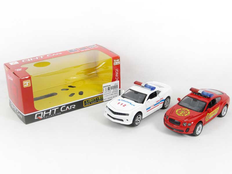 1:33 Die Cast Police Car Pull Back(4S4C) toys