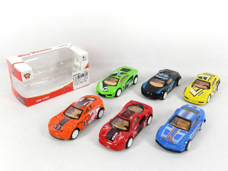 Die Cast Racing Car Pull Back(6S) toys