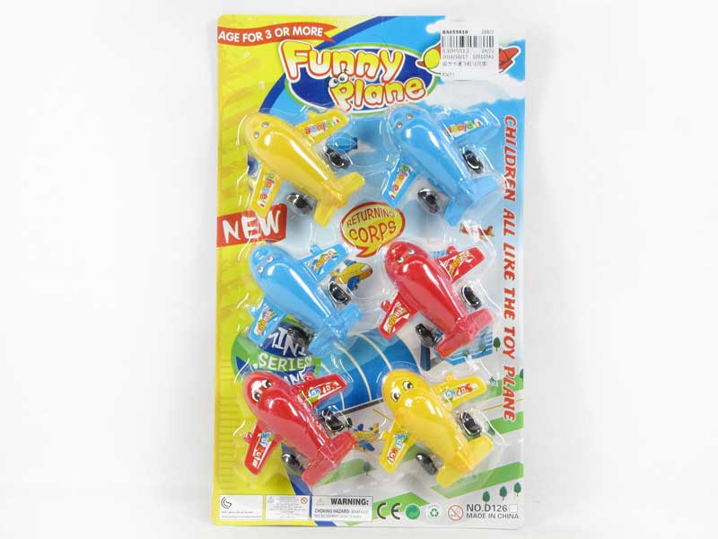 Pull Back Airplane(6in1) toys